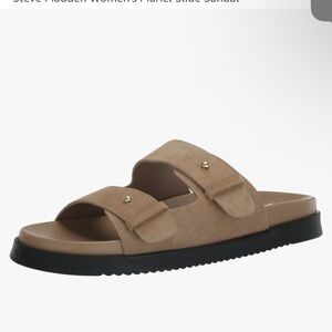 Tan Slide Sandals